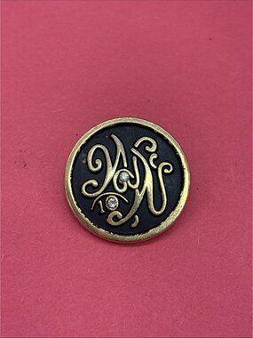 Vintage Weight Watchers 10 Lb Gold Tone Jeweled Enameled Weight Loss Award Pin
